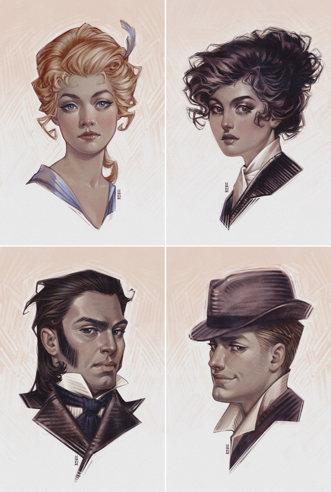 Character portraits for the Mistborn era 2 leatherbound set by Brandon ...